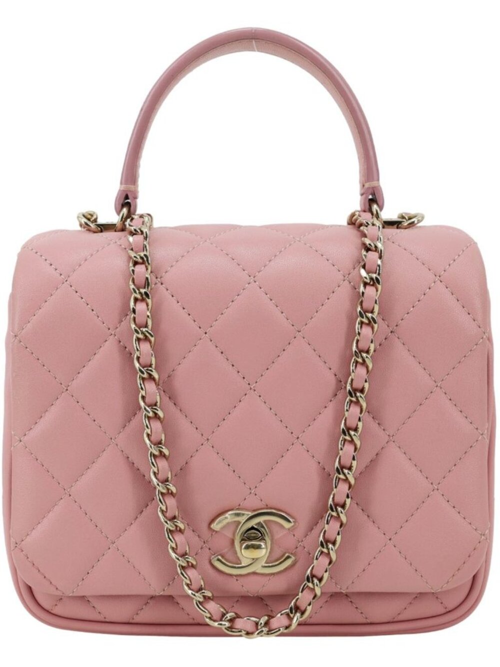 Chanel Citizen Chic Flap Mini Quilted Lambskin Leather Top Handle Crossbody Bag
